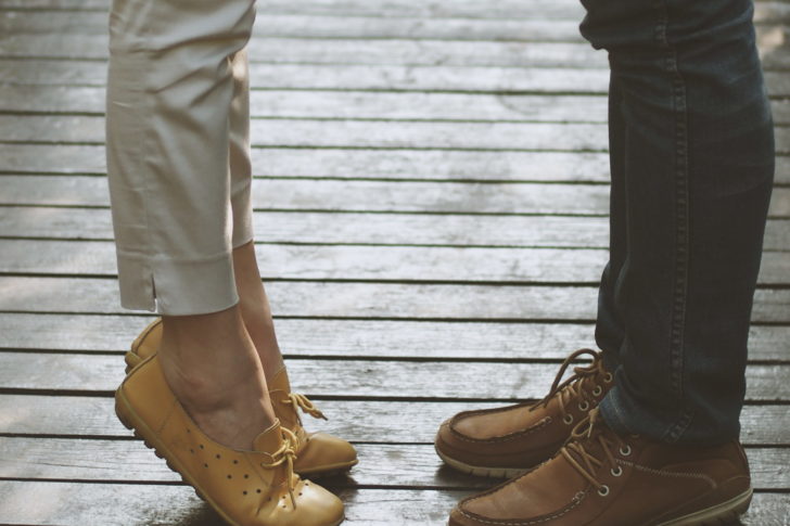 vintage filter film tone style of : Prewedding lover in vintage hipster style